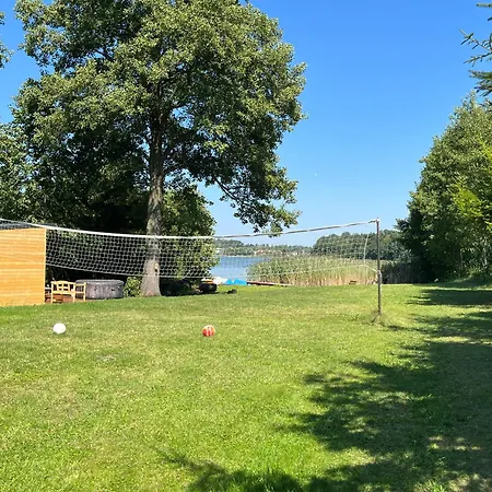 Glamping W Sercu Mazur Z Prywatna Plaza Campismo de Luxo