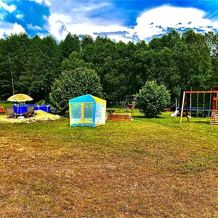 Glamping W Sercu Mazur Z Prywatna Plaza Campismo de Luxo